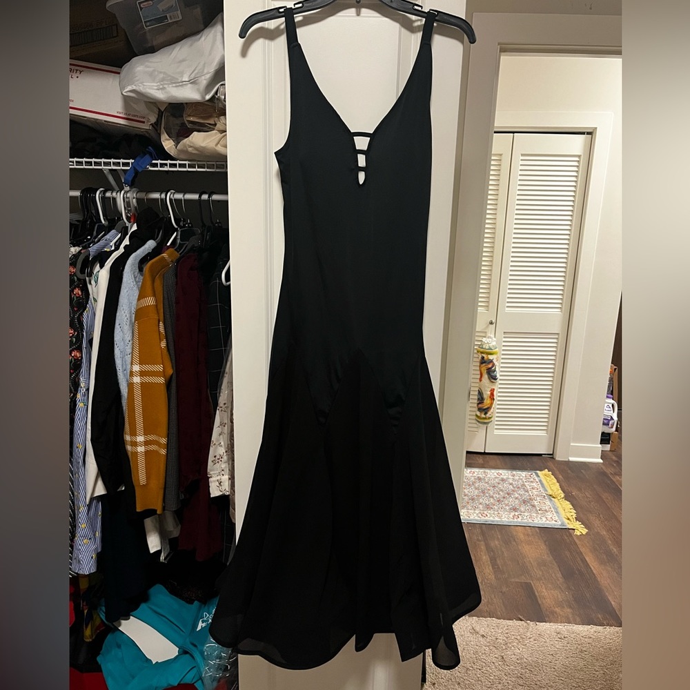 Ballroom practice performance wear black